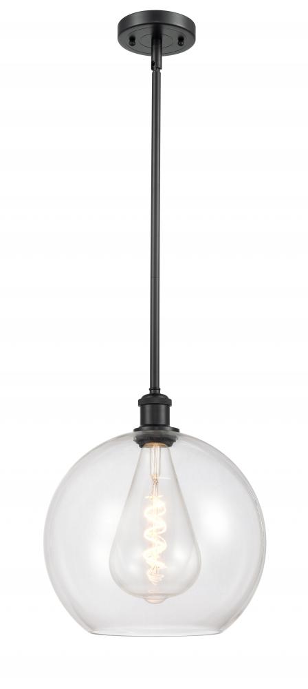 Athens - 1 Light - 12 inch - Matte Black - Mini Pendant