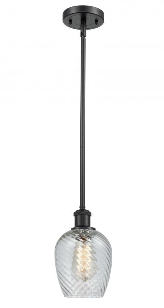 Salina - 1 Light - 6 inch - Matte Black - Mini Pendant