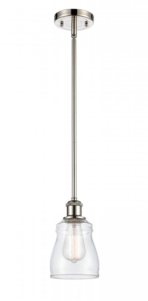 Ellery - 1 Light - 5 inch - Polished Nickel - Mini Pendant