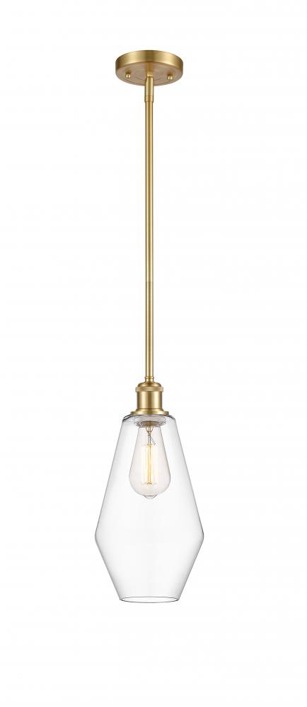 Cindyrella - 1 Light - 7 inch - Satin Gold - Mini Pendant