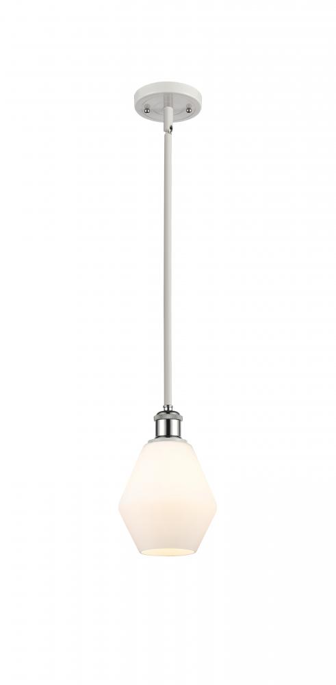 Cindyrella - 1 Light - 6 inch - White Polished Chrome - Mini Pendant