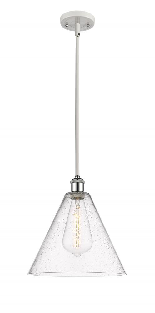 Berkshire - 1 Light - 12 inch - White Polished Chrome - Mini Pendant