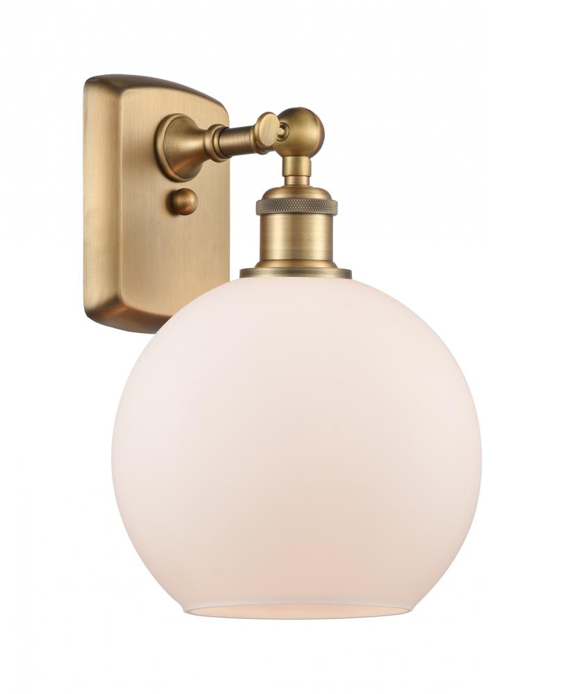 Athens - 1 Light - 8 inch - Brushed Brass - Sconce