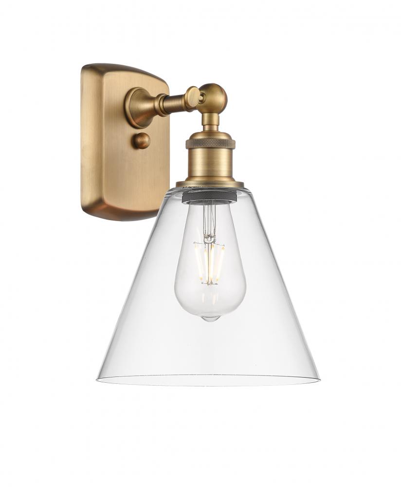 Berkshire - 1 Light - 8 inch - Brushed Brass - Sconce