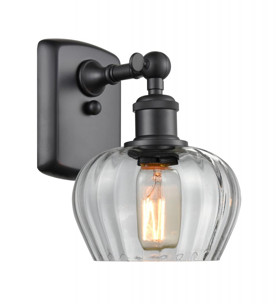 Fenton - 1 Light - 7 inch - Matte Black - Sconce