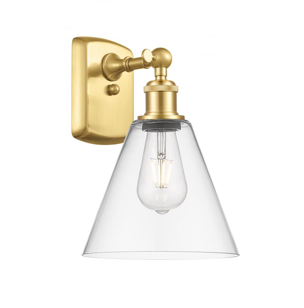 Berkshire - 1 Light - 8 inch - Satin Gold - Sconce