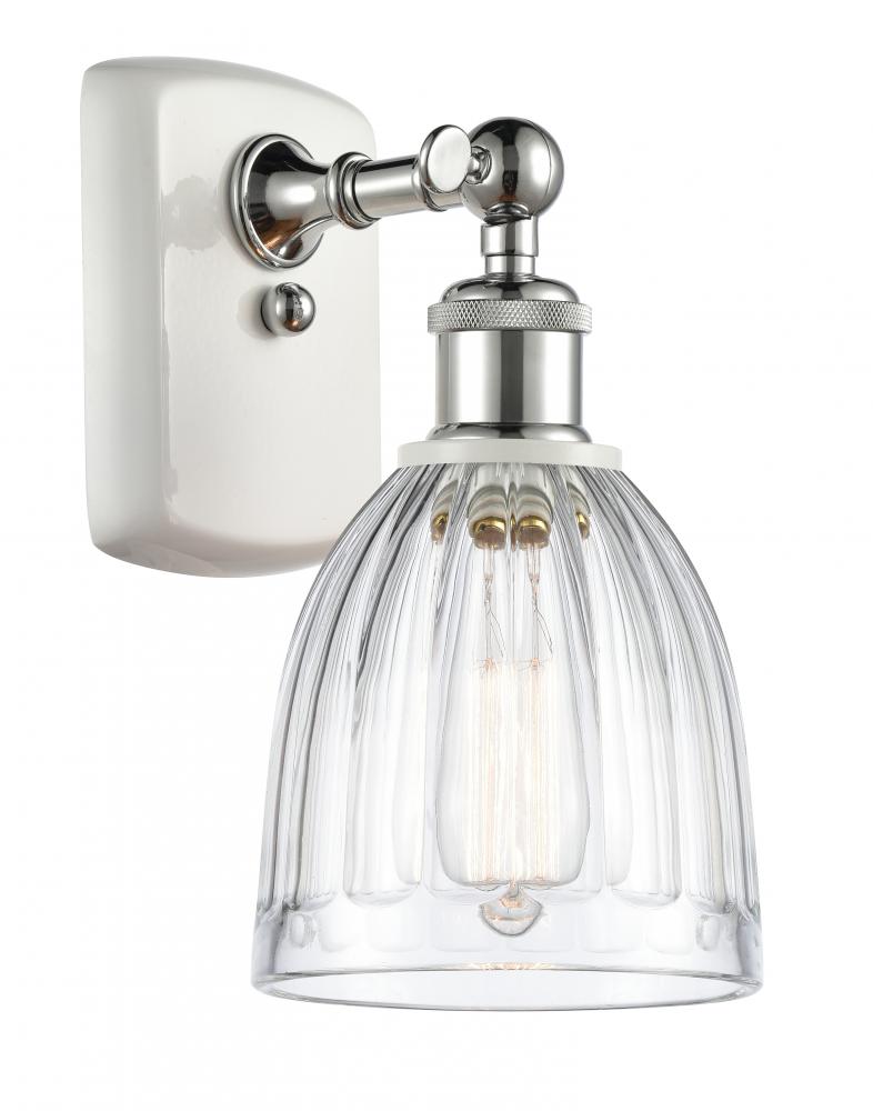 Brookfield - 1 Light - 6 inch - White Polished Chrome - Sconce