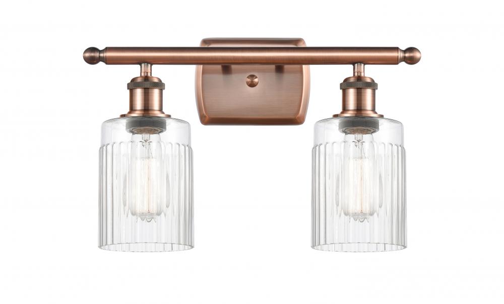 Hadley - 2 Light - 15 inch - Antique Copper - Bath Vanity Light