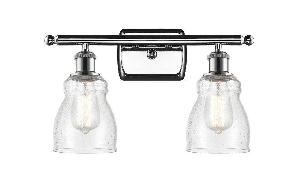 Ellery - 2 Light - 15 inch - Polished Chrome - Bath Vanity Light