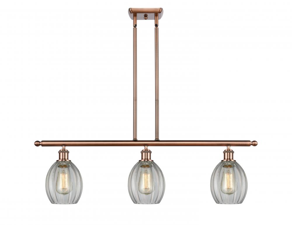 Eaton - 3 Light - 36 inch - Antique Copper - Cord hung - Island Light