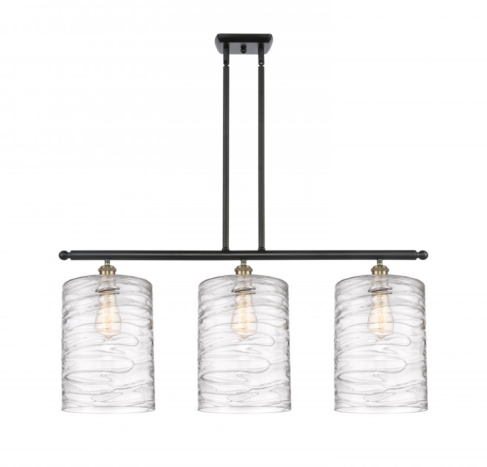 Cobbleskill - 3 Light - 36 inch - Black Antique Brass - Cord hung - Island Light