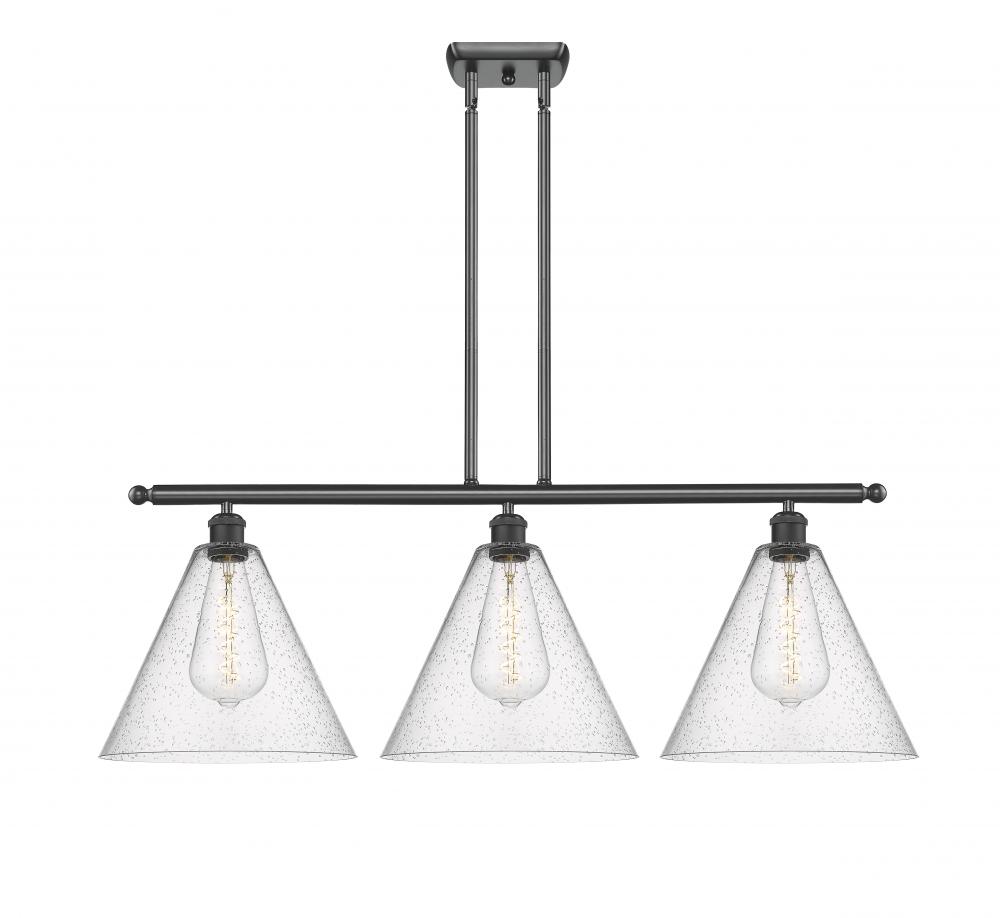 Berkshire - 3 Light - 39 inch - Matte Black - Cord hung - Island Light