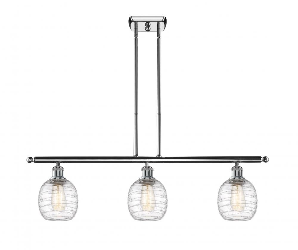 Belfast - 3 Light - 36 inch - Polished Chrome - Cord hung - Island Light