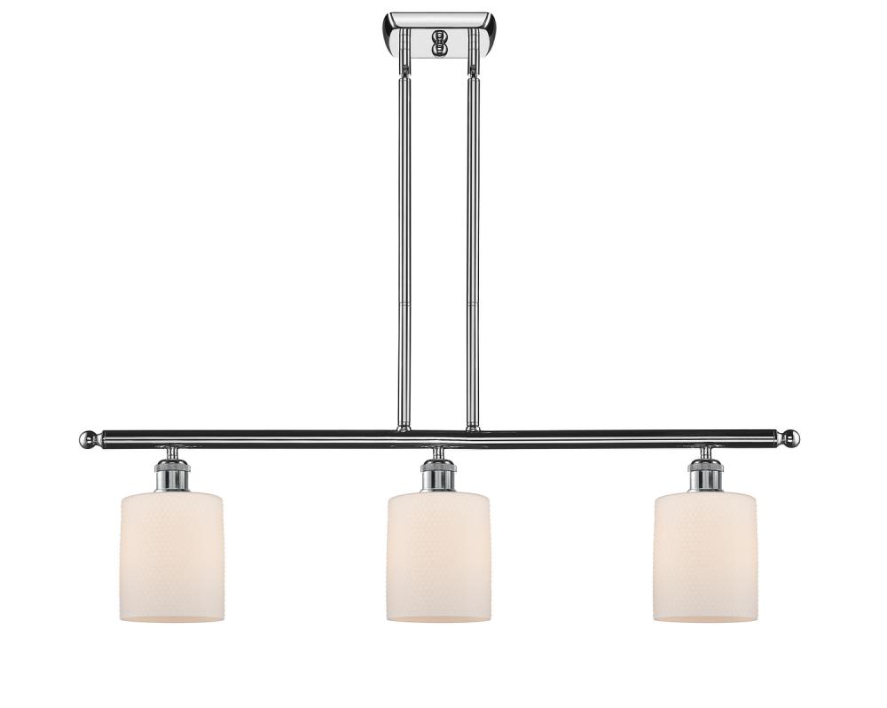 Cobbleskill - 3 Light - 36 inch - Polished Chrome - Cord hung - Island Light