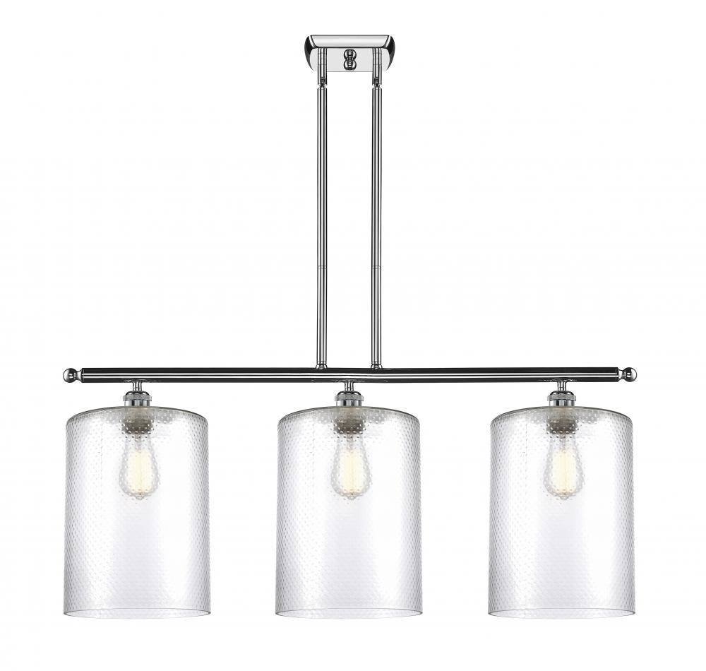 Cobbleskill - 3 Light - 36 inch - Polished Chrome - Cord hung - Island Light