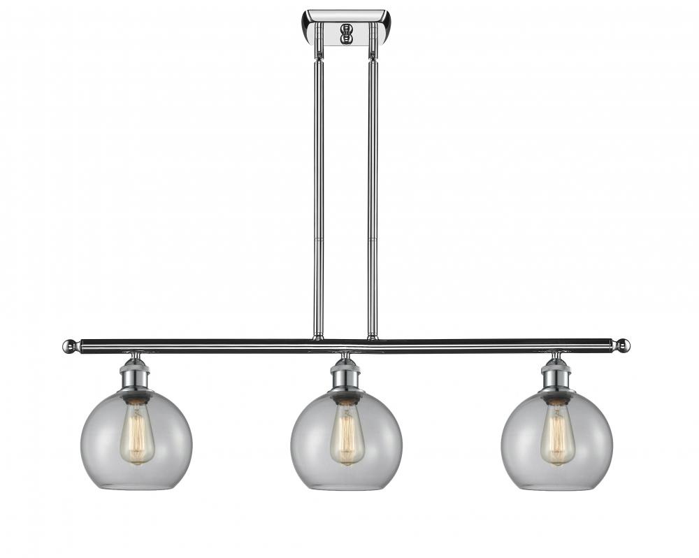 Athens - 3 Light - 36 inch - Polished Chrome - Cord hung - Island Light