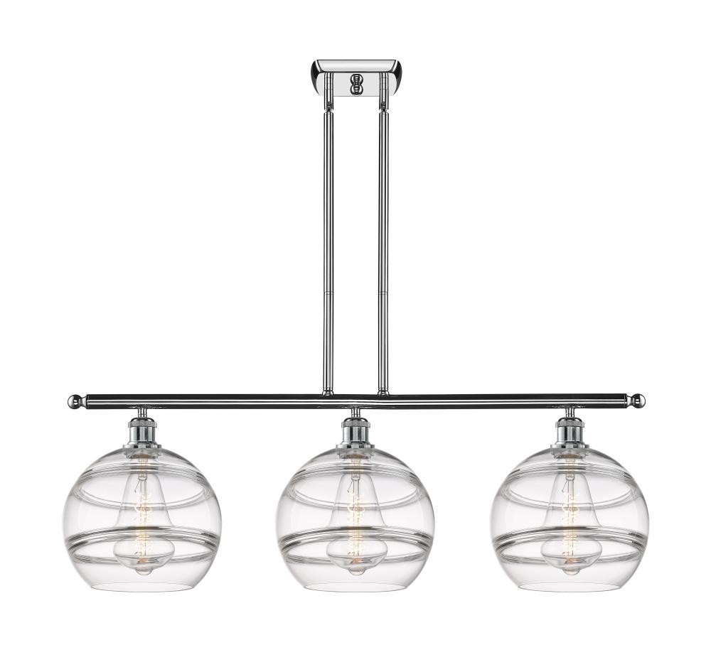 Rochester - 3 Light - 37 inch - Polished Chrome - Cord hung - Island Light