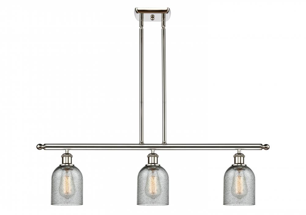 Caledonia - 3 Light - 36 inch - Polished Nickel - Cord hung - Island Light