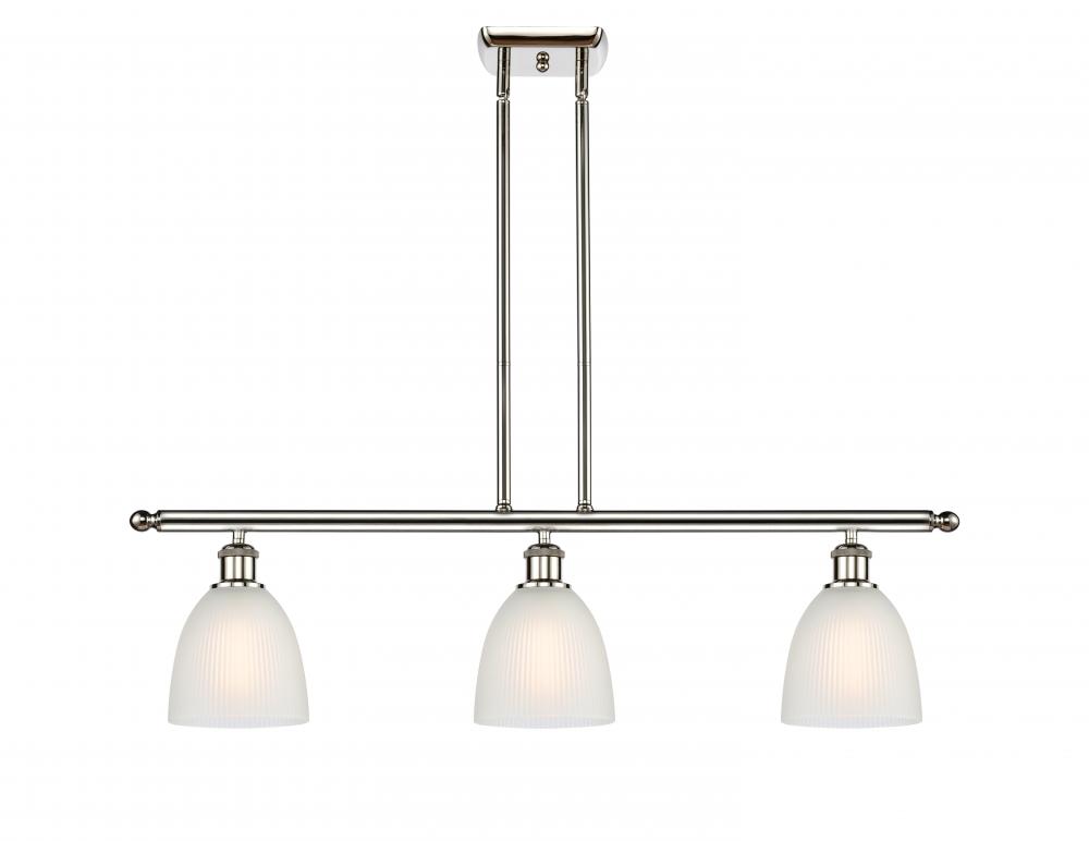 Castile - 3 Light - 36 inch - Polished Nickel - Cord hung - Island Light