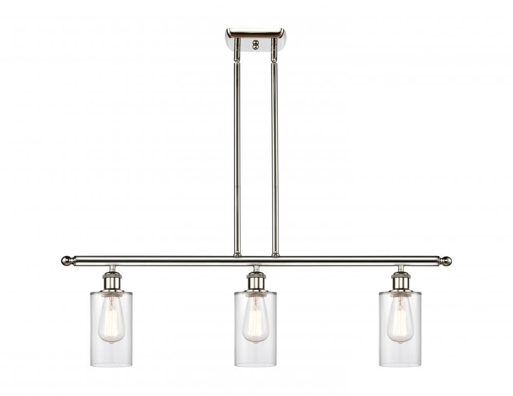 Clymer - 3 Light - 36 inch - Polished Nickel - Cord hung - Island Light