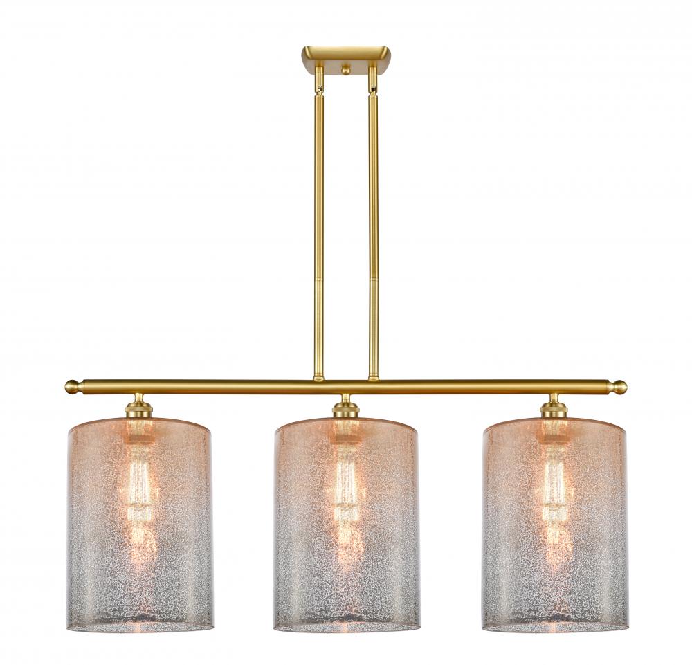 Cobbleskill - 3 Light - 36 inch - Satin Gold - Cord hung - Island Light