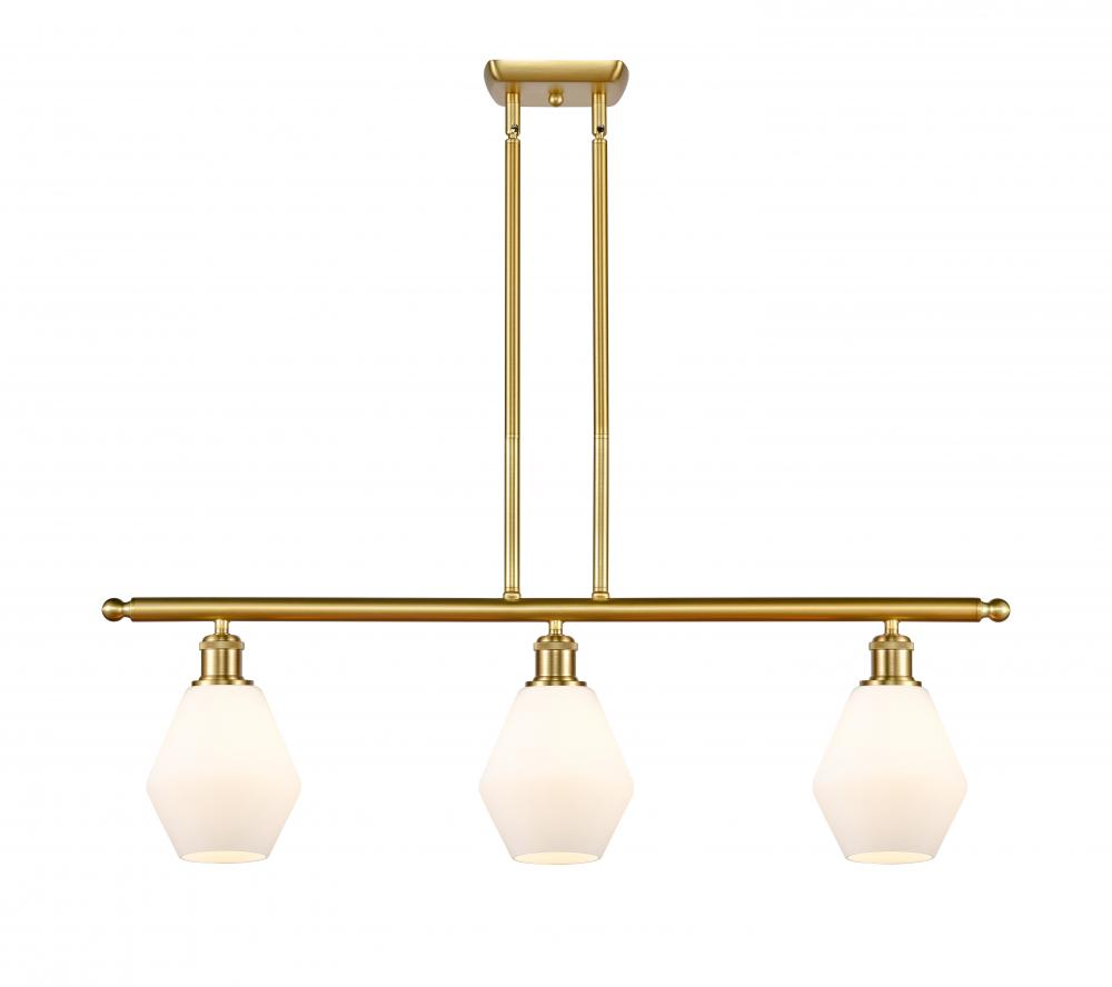 Cindyrella - 3 Light - 36 inch - Satin Gold - Cord hung - Island Light