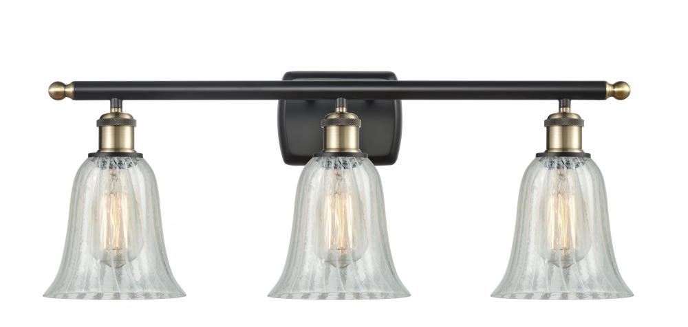 Hanover - 3 Light - 26 inch - Black Antique Brass - Bath Vanity Light