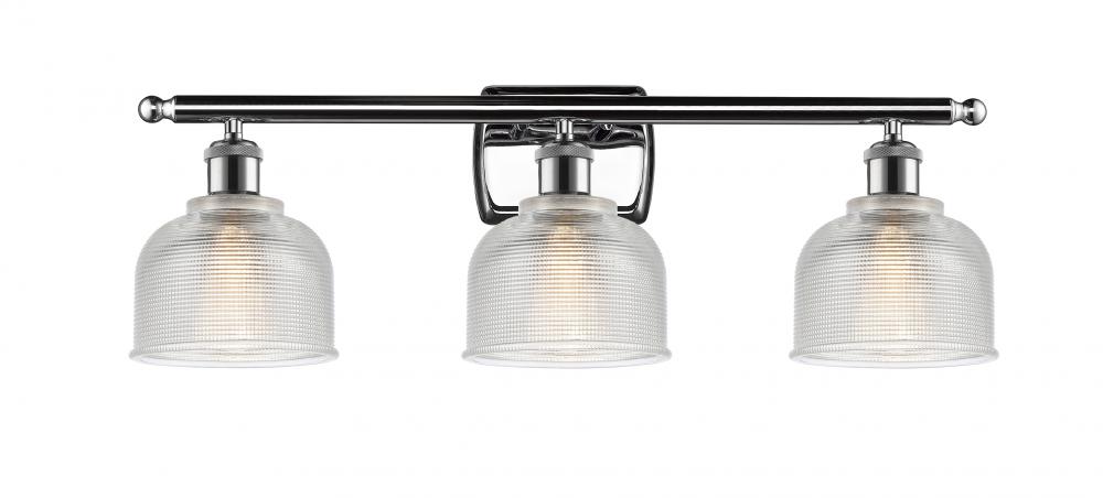 Dayton - 3 Light - 26 inch - Polished Chrome - Bath Vanity Light