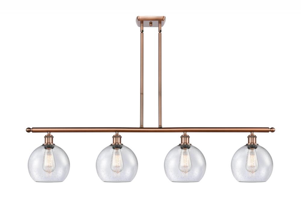 Athens - 4 Light - 48 inch - Antique Copper - Cord hung - Island Light