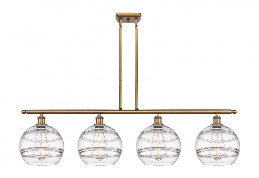 Rochester - 4 Light - 48 inch - Brushed Brass - Cord hung - Island Light