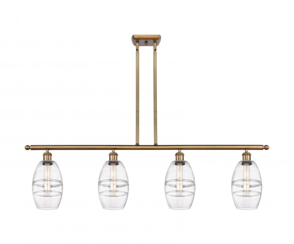 Vaz - 4 Light - 48 inch - Brushed Brass - Cord hung - Island Light