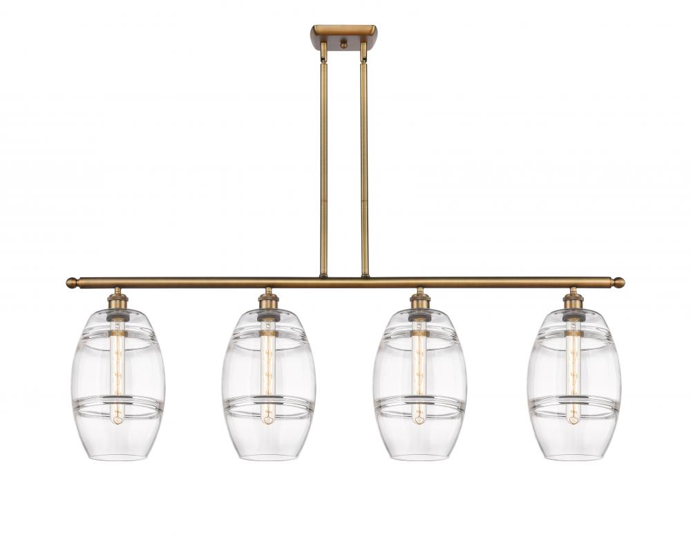 Vaz - 4 Light - 48 inch - Brushed Brass - Cord hung - Island Light