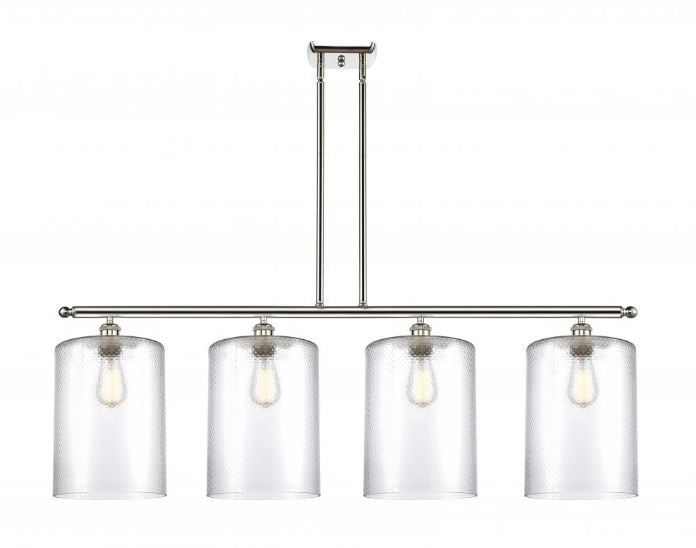 Cobbleskill - 4 Light - 48 inch - Polished Nickel - Cord hung - Island Light