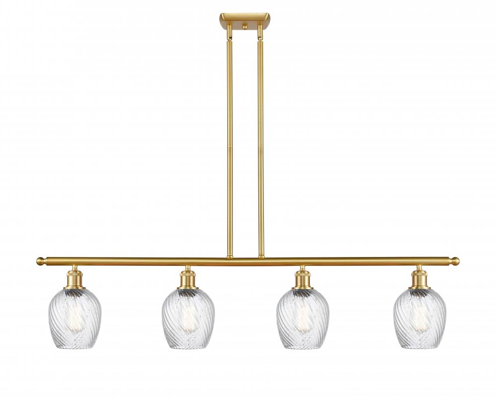 Salina - 4 Light - 48 inch - Satin Gold - Cord hung - Island Light