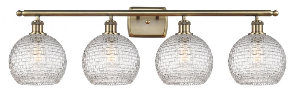 Athens - 4 Light - 38 inch - Antique Brass - Bath Vanity Light