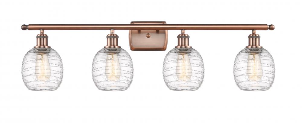 Belfast - 4 Light - 36 inch - Antique Copper - Bath Vanity Light