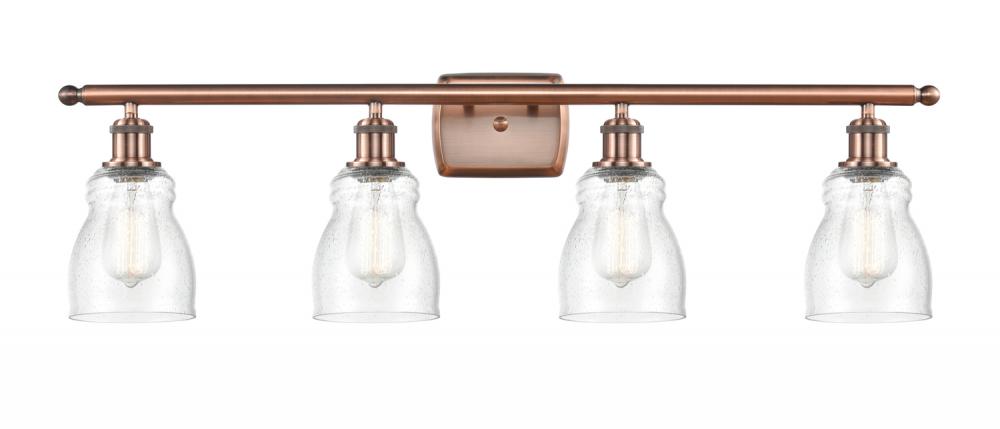 Ellery - 4 Light - 35 inch - Antique Copper - Bath Vanity Light