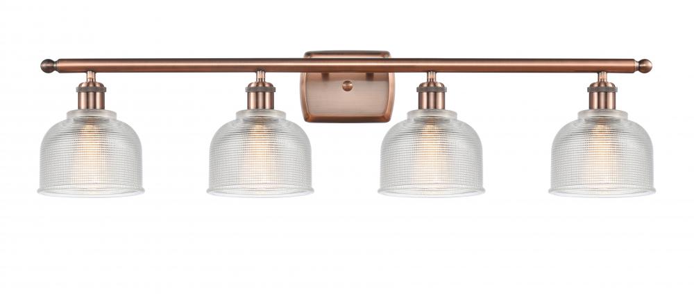 Dayton - 4 Light - 36 inch - Antique Copper - Bath Vanity Light