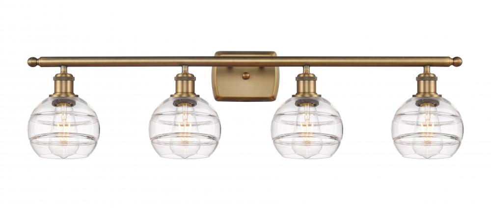 Rochester - 4 Light - 36 inch - Brushed Brass - Bath Vanity Light