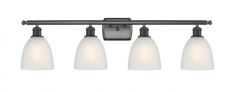 Castile - 4 Light - 36 inch - Matte Black - Bath Vanity Light