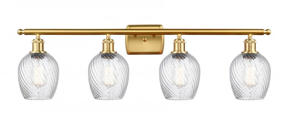 Salina - 4 Light - 36 inch - Satin Gold - Bath Vanity Light