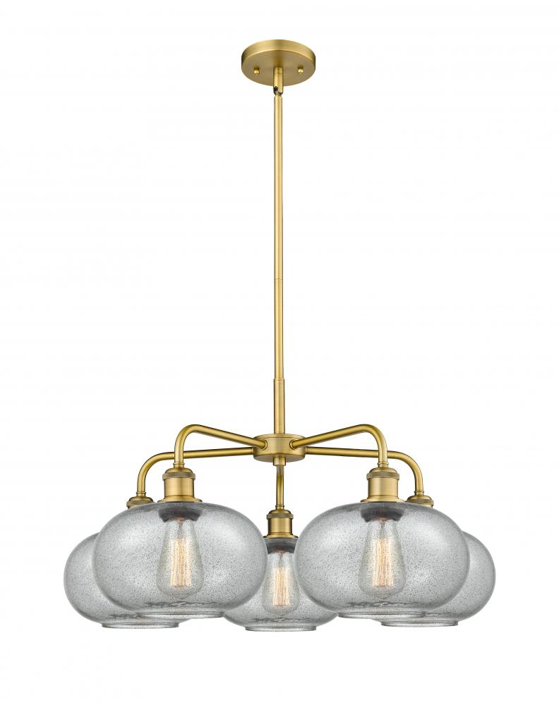 Gorham - 5 Light - 28 inch - Brushed Brass - Chandelier