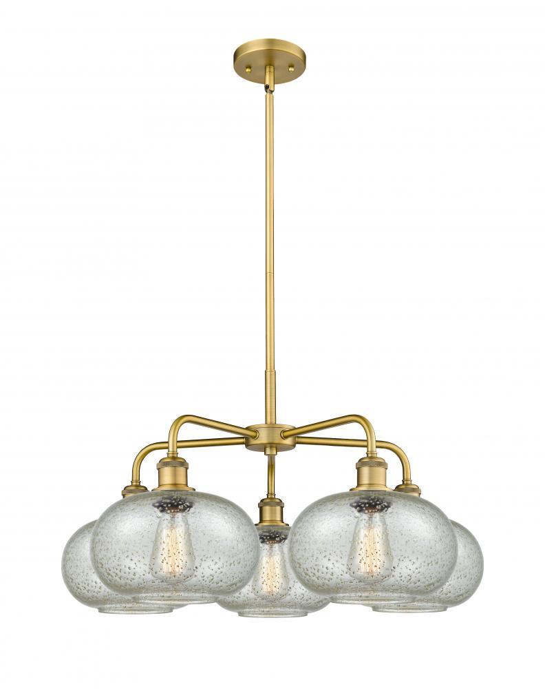 Gorham - 5 Light - 28 inch - Brushed Brass - Chandelier