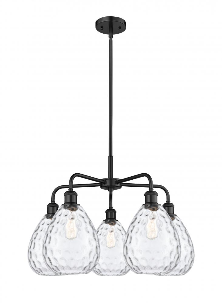 Waverly - 5 Light - 26 inch - Matte Black - Chandelier