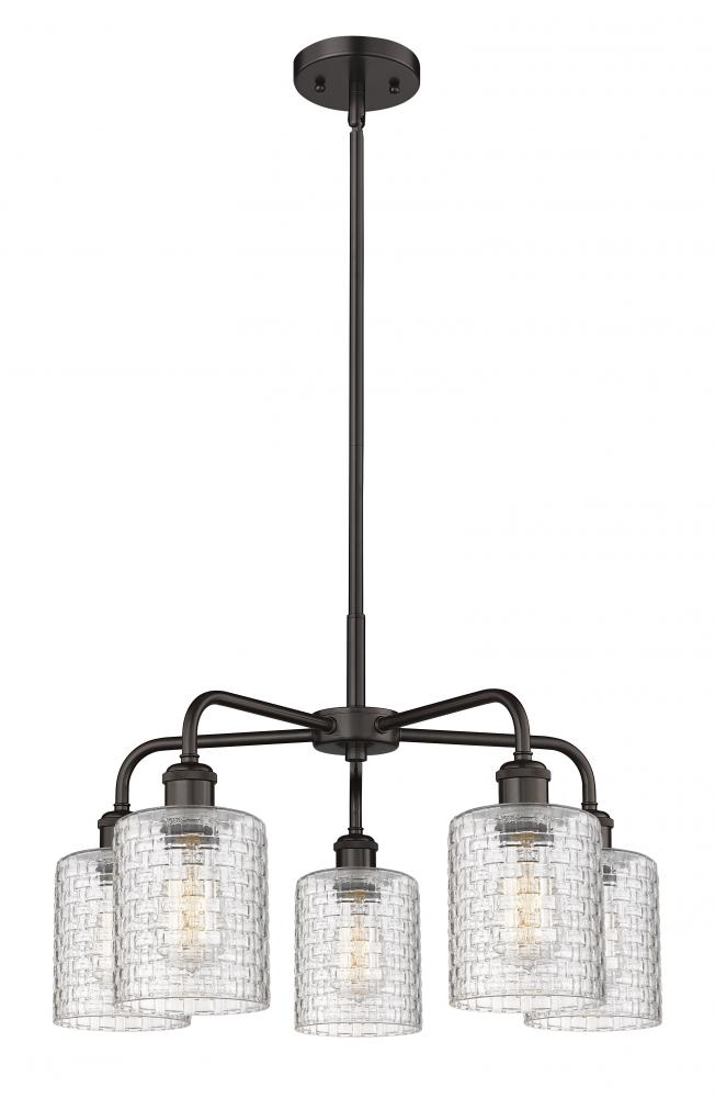 Cobbleskill - 5 Light - 23 inch - Oil Rubbed Bronze - Chandelier