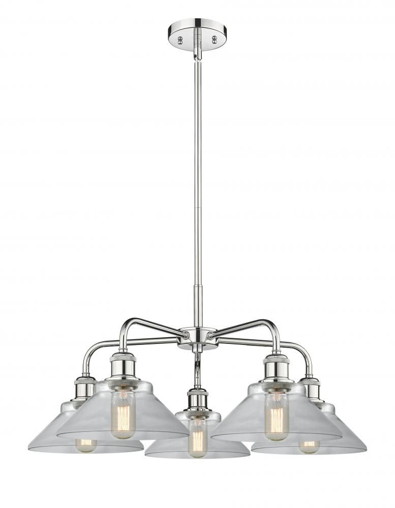 Orwell - 5 Light - 26 inch - Polished Chrome - Chandelier