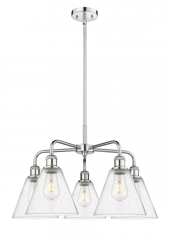 Berkshire - 5 Light - 26 inch - Polished Chrome - Chandelier