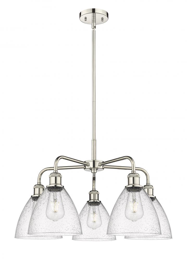 Bristol - 5 Light - 26 inch - Polished Nickel - Chandelier