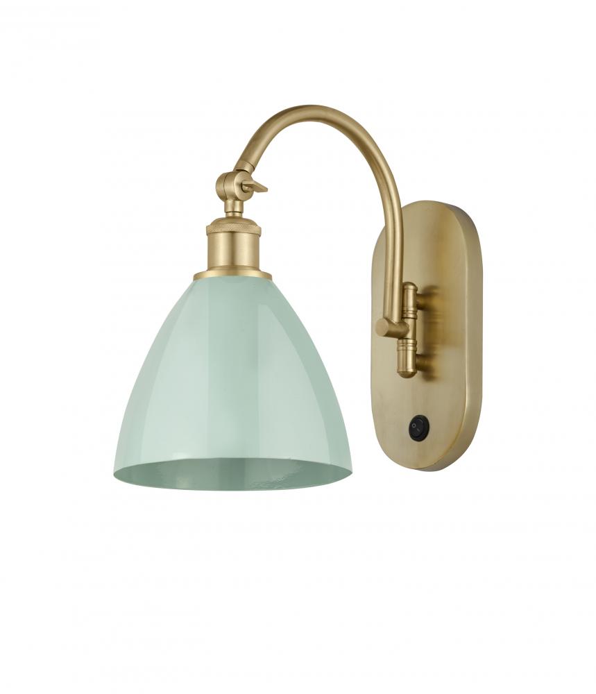 Plymouth - 1 Light - 8 inch - Satin Gold - Sconce