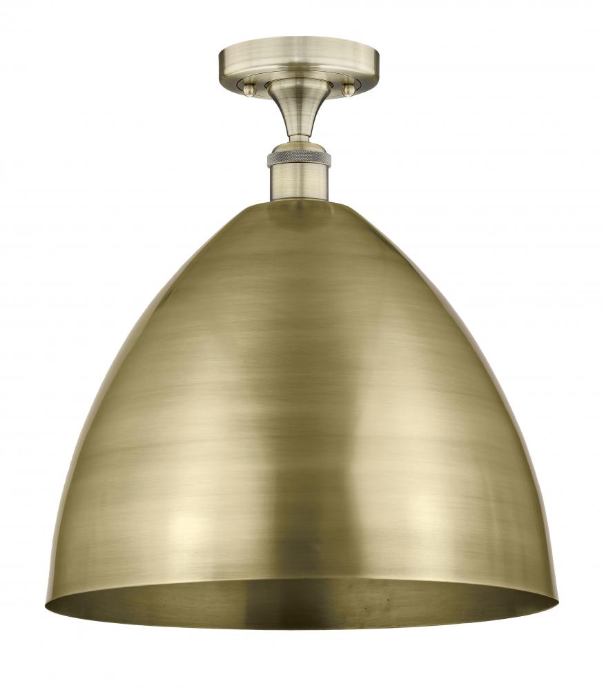 Bristol - 1 Light - 16 inch - Antique Brass - Semi-Flush Mount